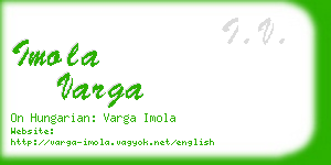 imola varga business card